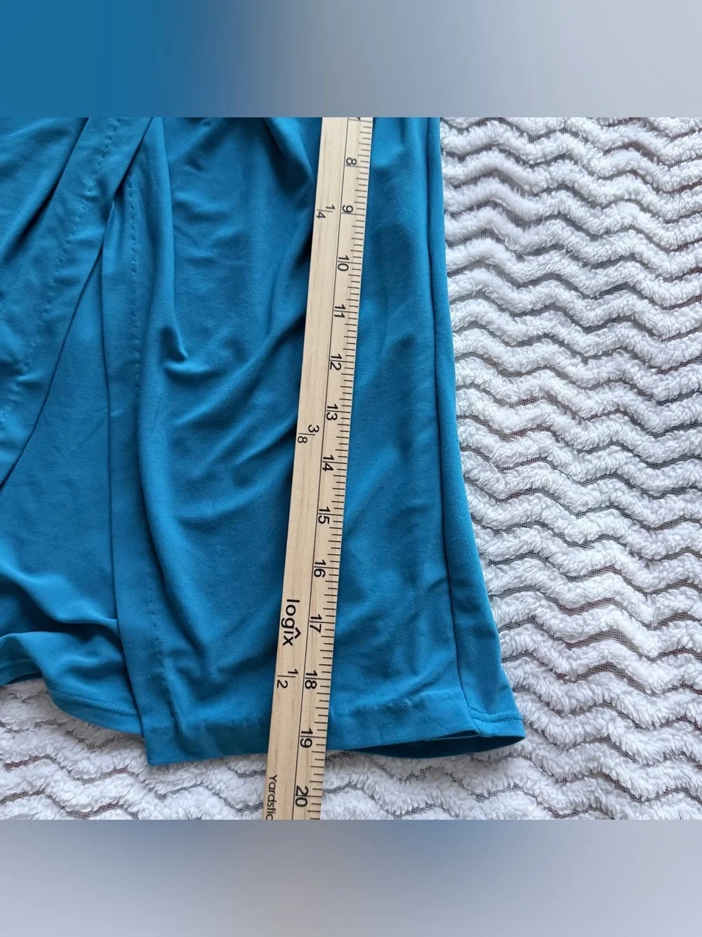 Miraclesuit Blue Padded Adj. Straps Swimsuit Tankini Top Sz M